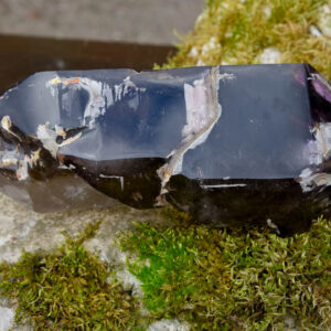 Rauchquarz Amethyst Doppelender