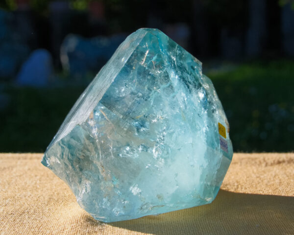 Blauer Topaz-Kristall
